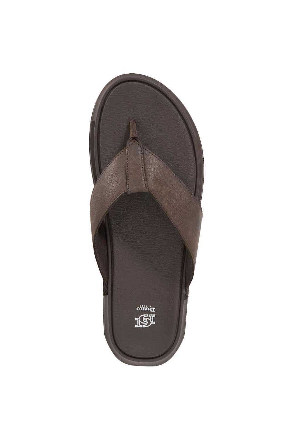 Dune London Dune London Men's 'Inside' Leather Sandals in Brown - 4