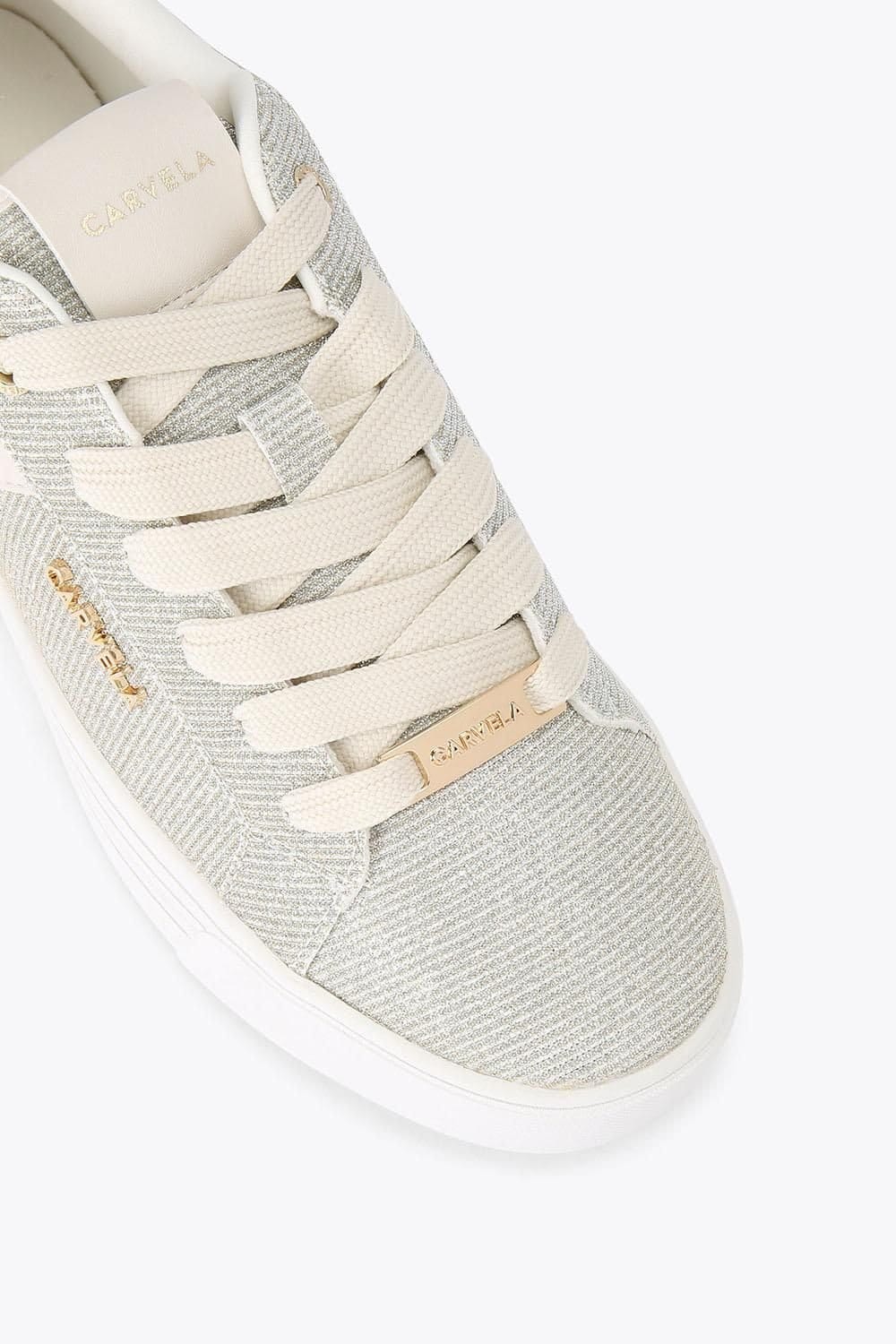 Carvela Carvela Women's 'Daze' Fabric Trainers in Gold - 4