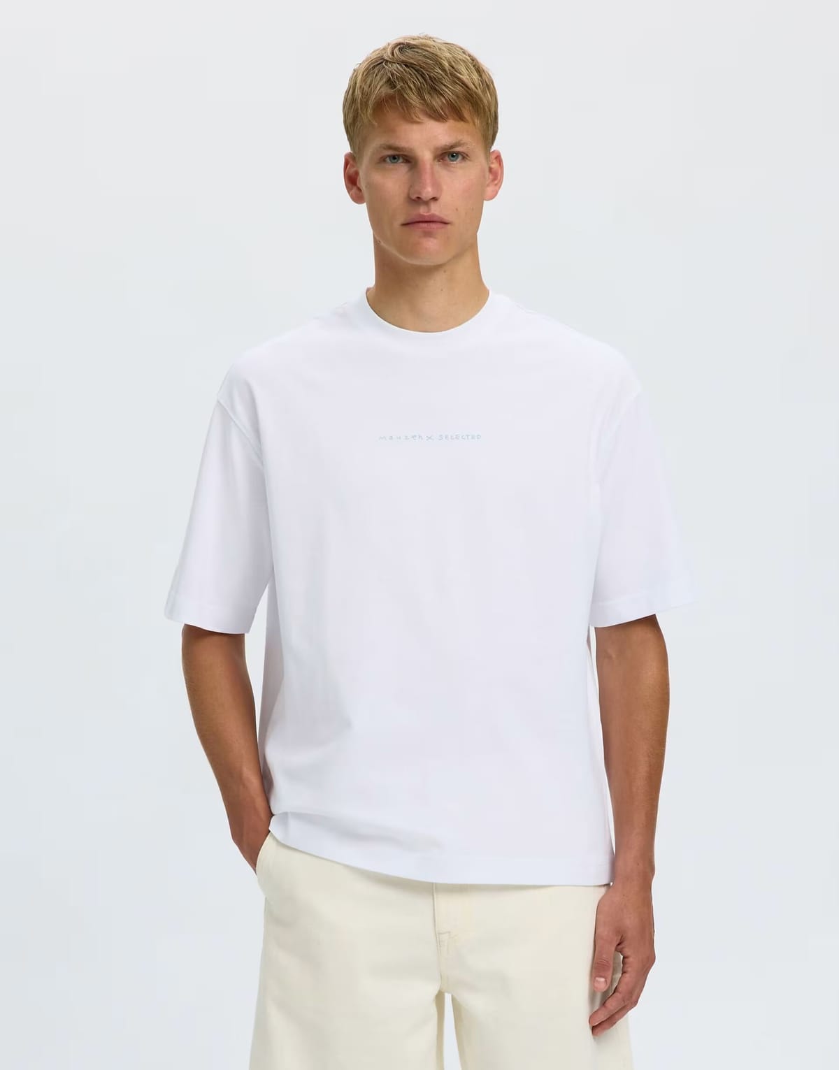 ASOS Selected T-shirt in bright white - 1