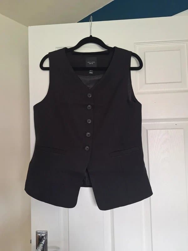 New Look Black Waistcoat - size 12 petite