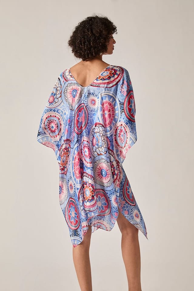James Lakeland James Lakeland Women's Blue Mandala Print Kaftan - 2