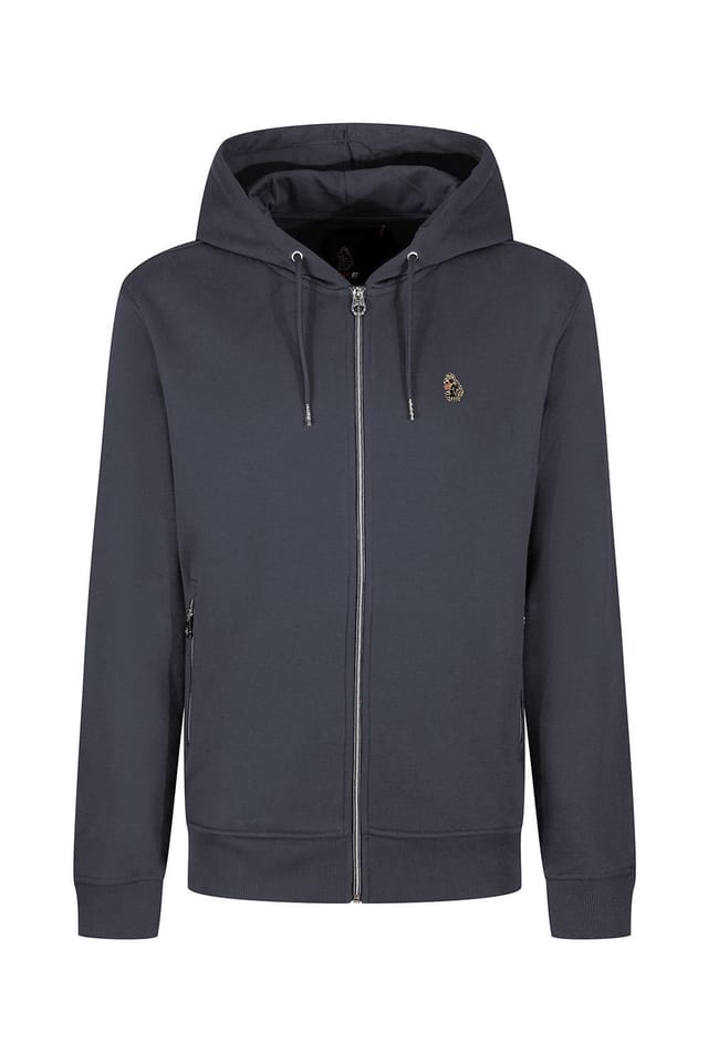 Luke 1977 Luke 1977 Men's Berlin 1000 Zip Hoodie in Charcoal - 3