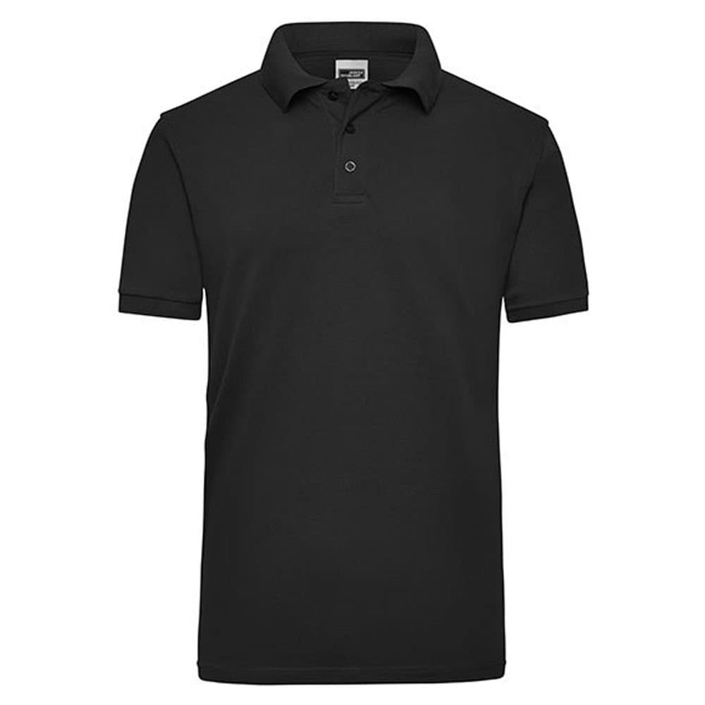 James and Nicholson James and Nicholson Men's Workwear Polo Shirt in Black