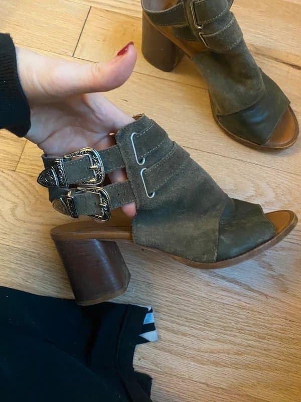 Topshop Suede mules