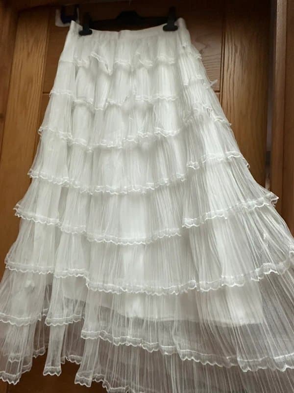 Tulle Stunning tulle net mesh chiffon ruffle hen do fairycore festival skirt