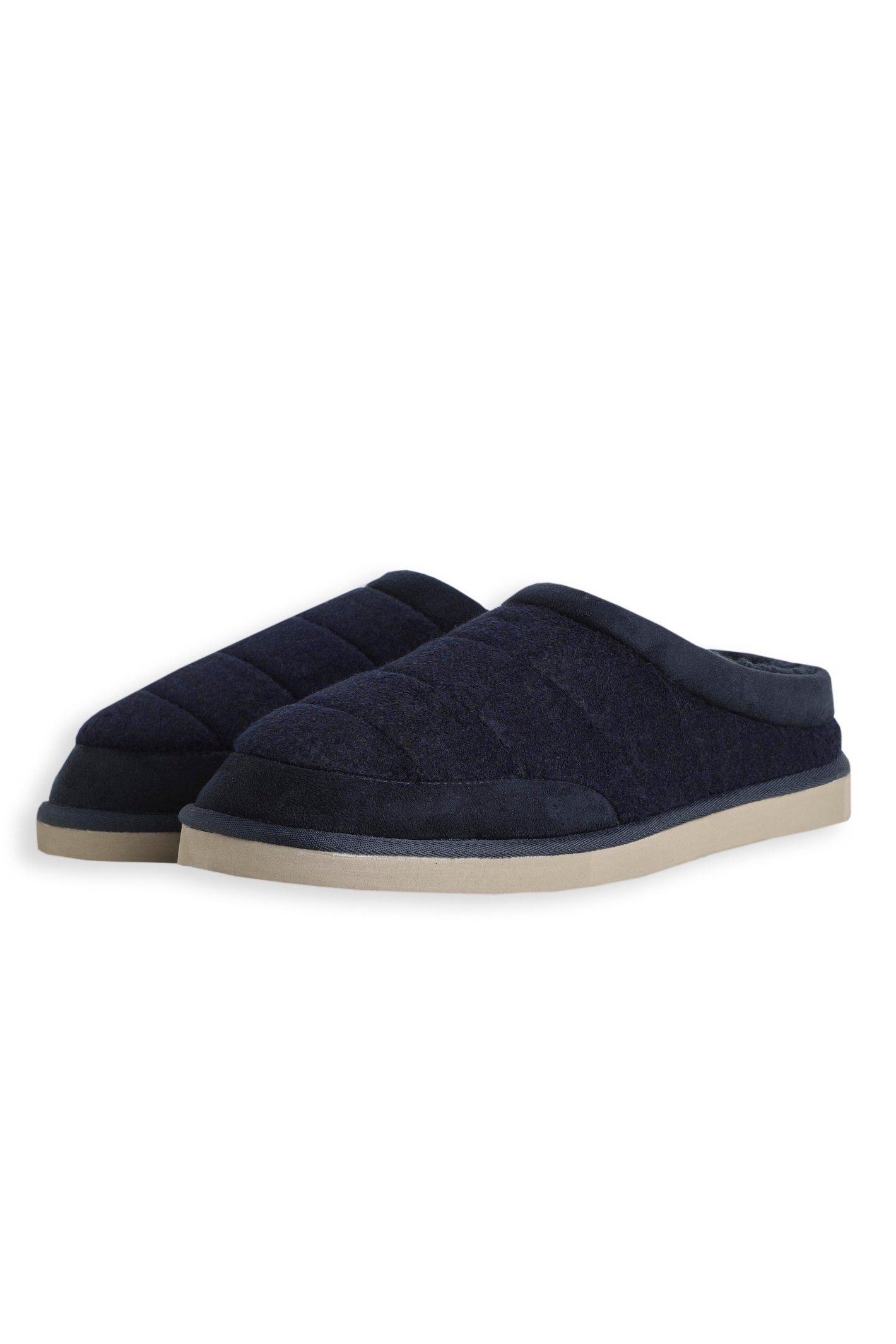 Weird Fish Weird Fish Men's Newbridge Felt Slippers in Navy - 2