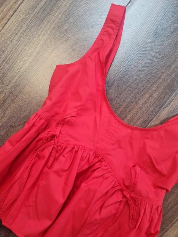 Collusion Collusion dark red vest cami top xs new