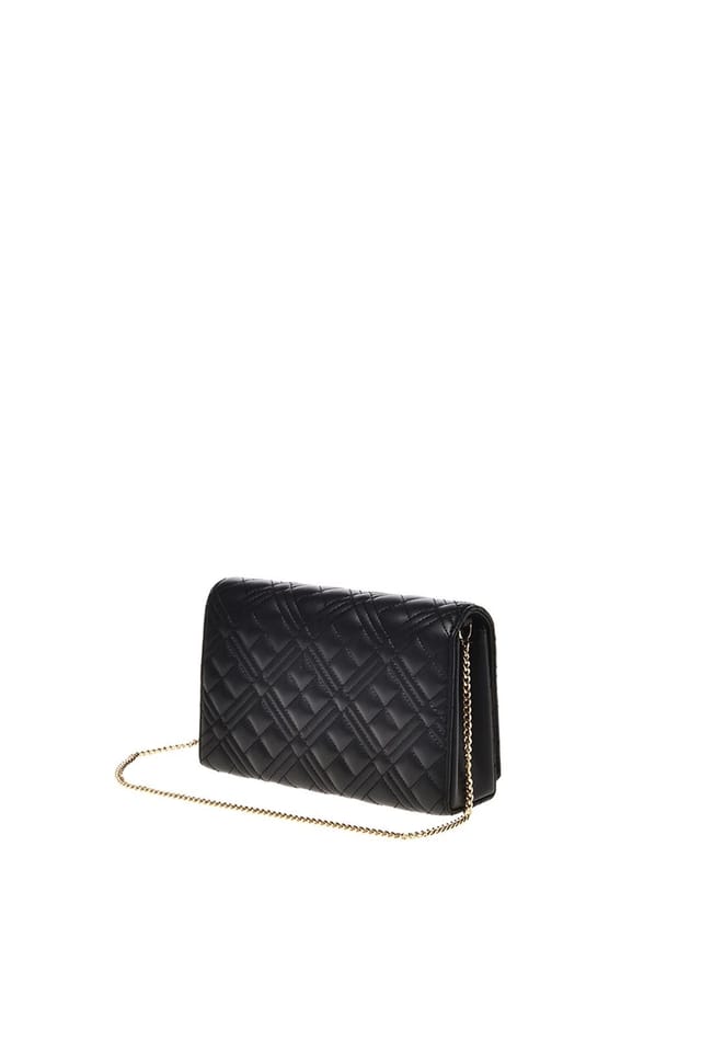 Love Moschino Love Moschino Women's Quilted Small Crossbody Black - 2