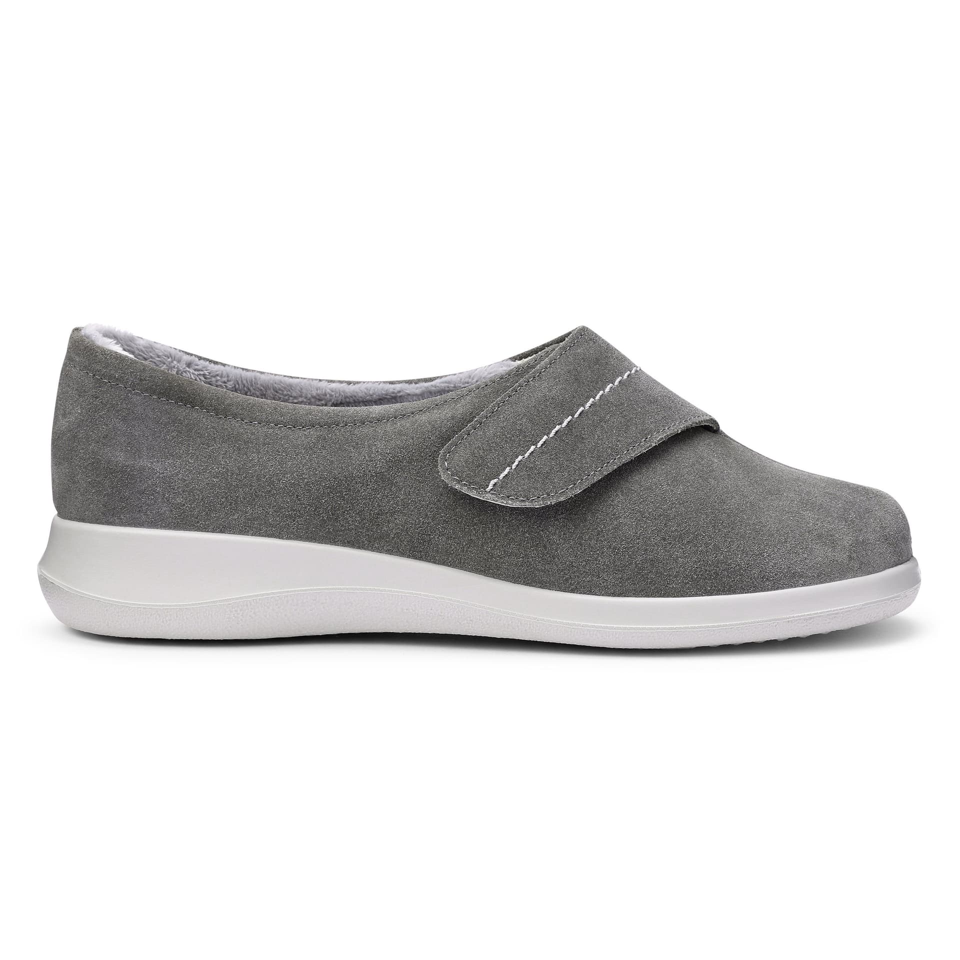 Hotter Hotter Women's 'Wrap' Slippers in Dark Grey