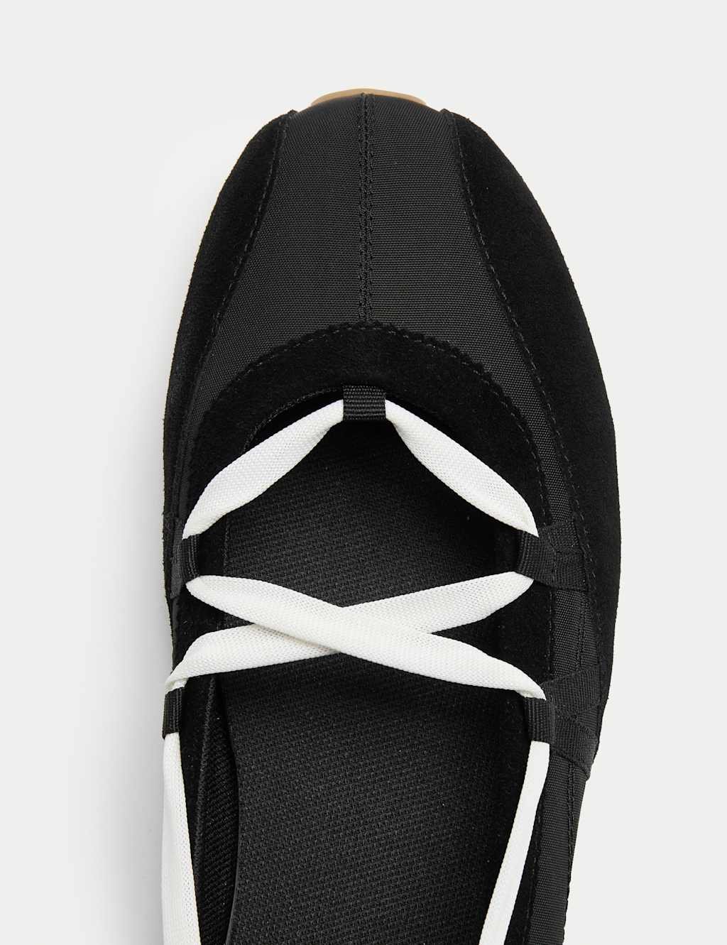 Marks & Spencer M&S Ankle Tie Ballet Trainers Black - 2