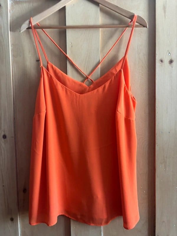 New Look Orange strappy top - 1