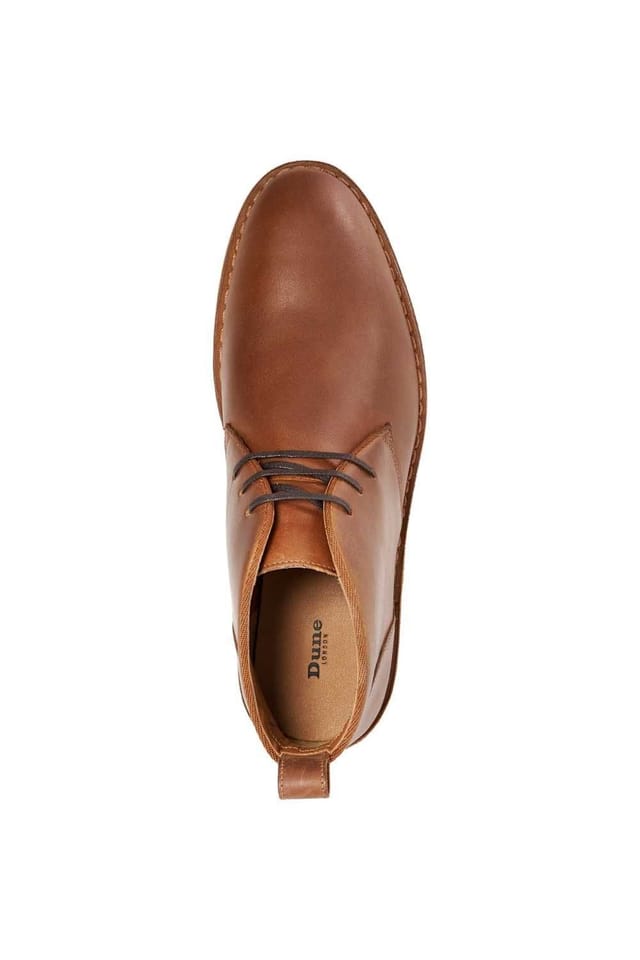 Dune London Dune London Men's 'Cashed' Leather Desert Boots in Brown - 3