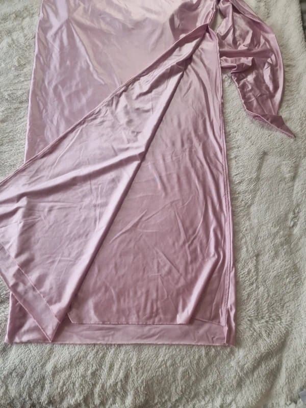 Oh Polly Pink scarf gown