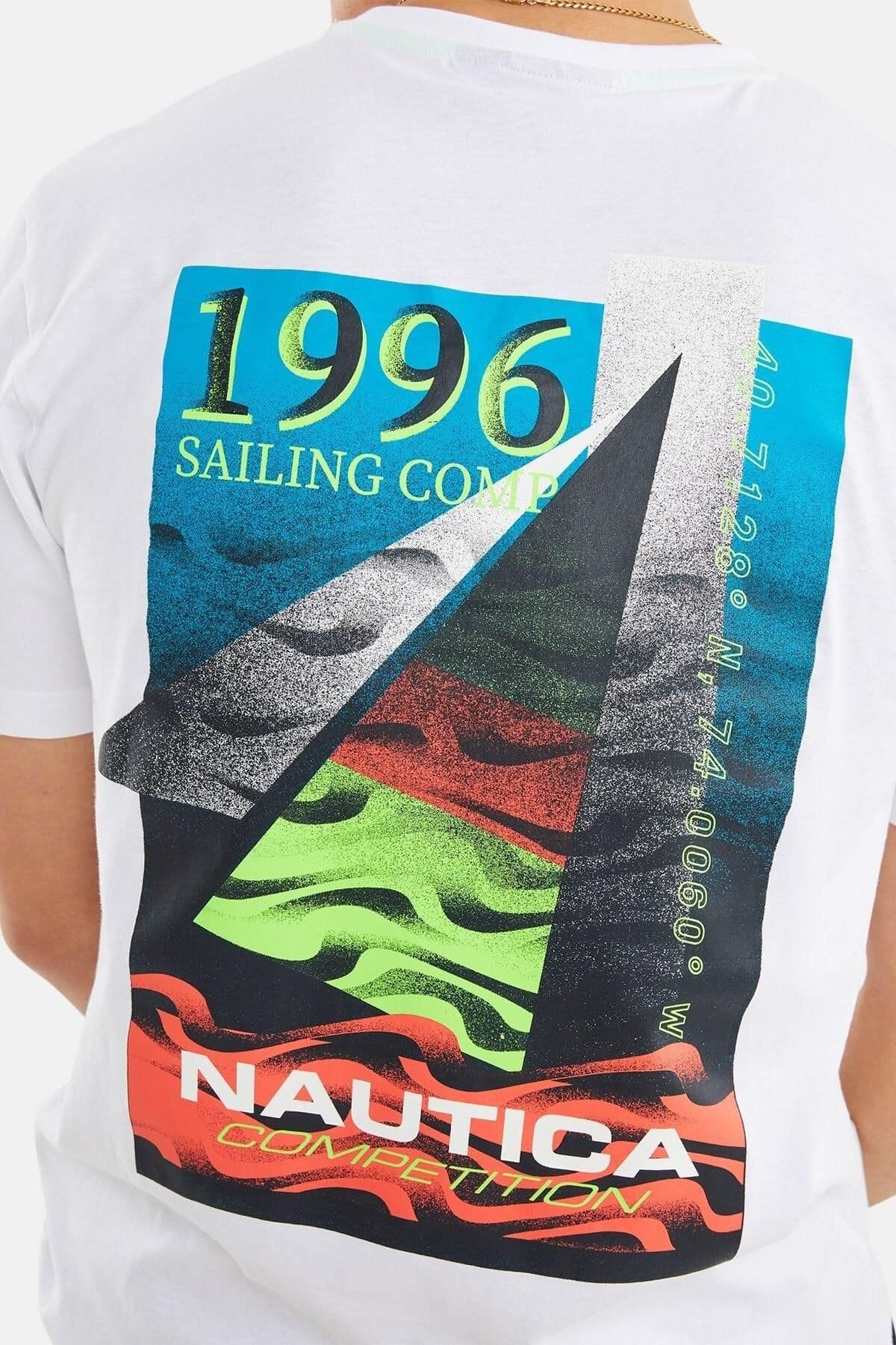 Nautica Nautica Men's Wellesley White T-Shirt - 4