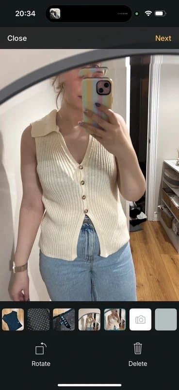ASOS Design ASOS design cream collared waist coat