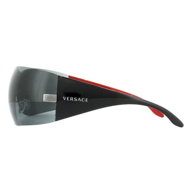 Versace Versace Women's Shield Gunmetal Grey Sunglasses - 3