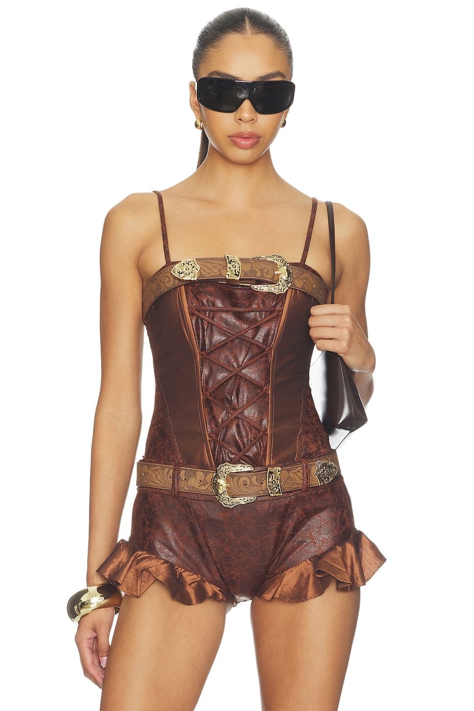 revolve Frontier Lace-up Corset Top - 1