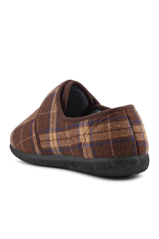 Easyfit Easyfit Men's Extra Wide Adjustable Fit Slippers in Brown - 3