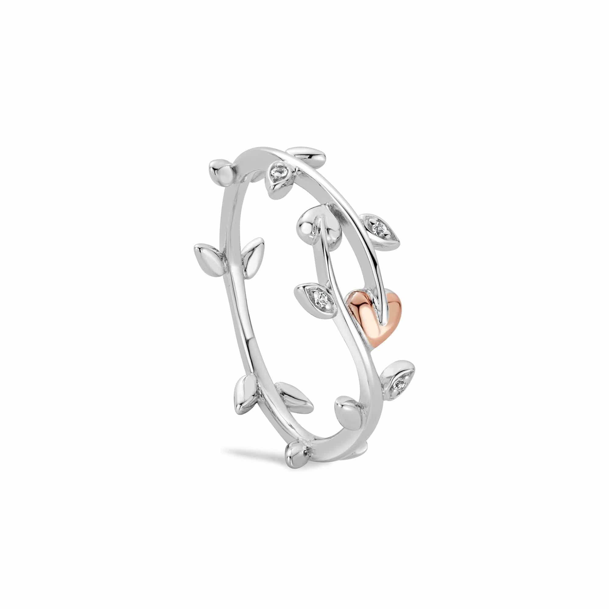 Clogau Clogau Women's Tree of Life Sterling Silver Vine Ring with Topaz in Metallics - 2