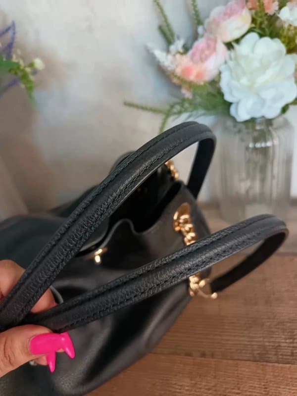 Coach Coach Black Turnlock Edie Shoulder Hobo Bag Handbag