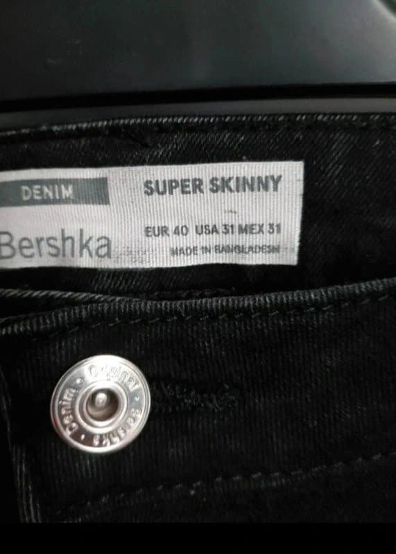 Bershka Mens Bershka Super Skinny Black Jeans