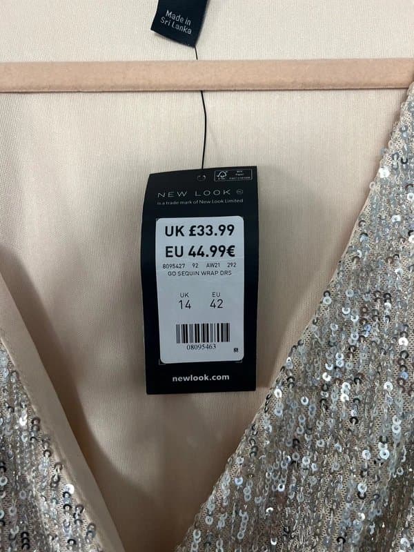 New Look New look sequin tie front dress
