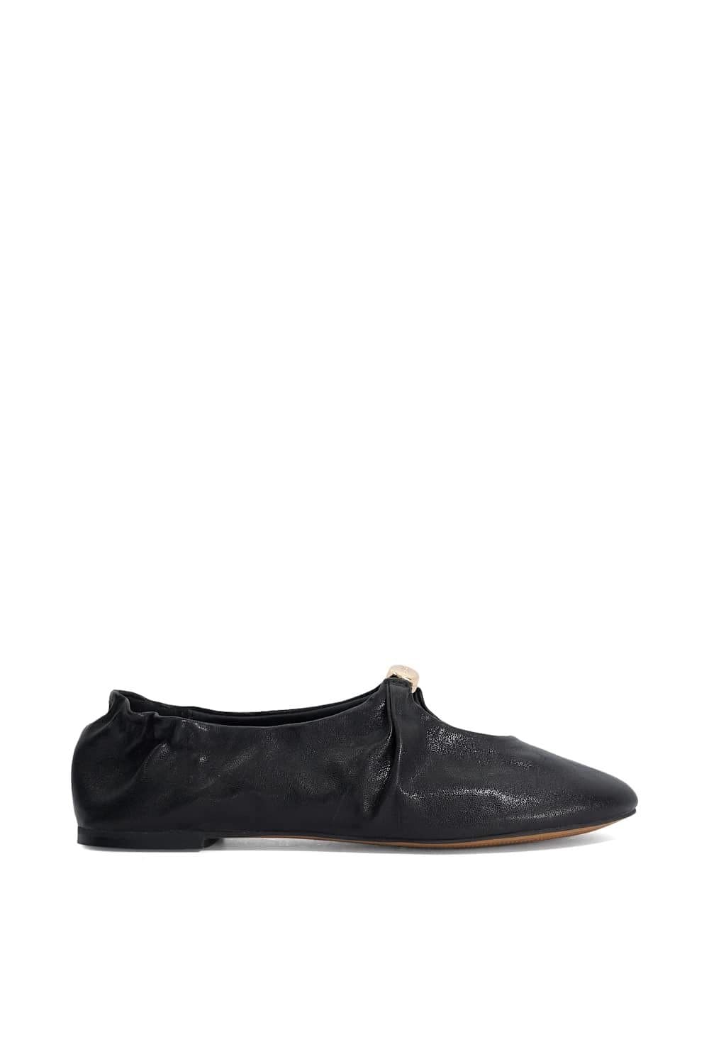 Dune London Dune London Women's 'Havella' Leather Ballet Pumps in Black