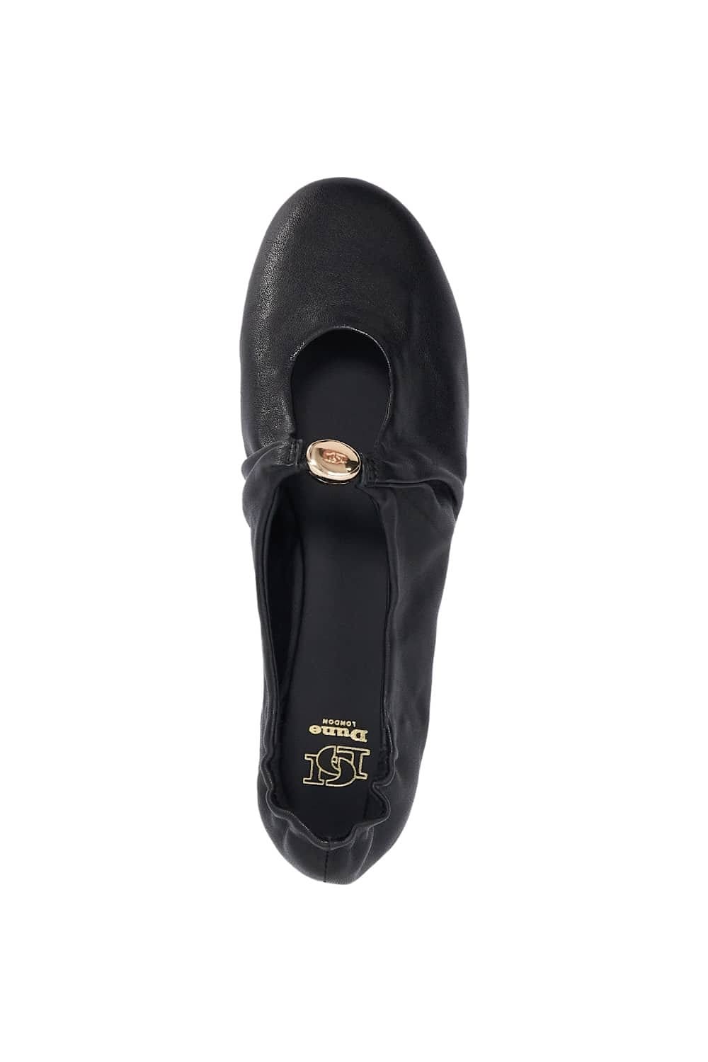 Dune London Dune London Women's 'Havella' Leather Ballet Pumps in Black - 4