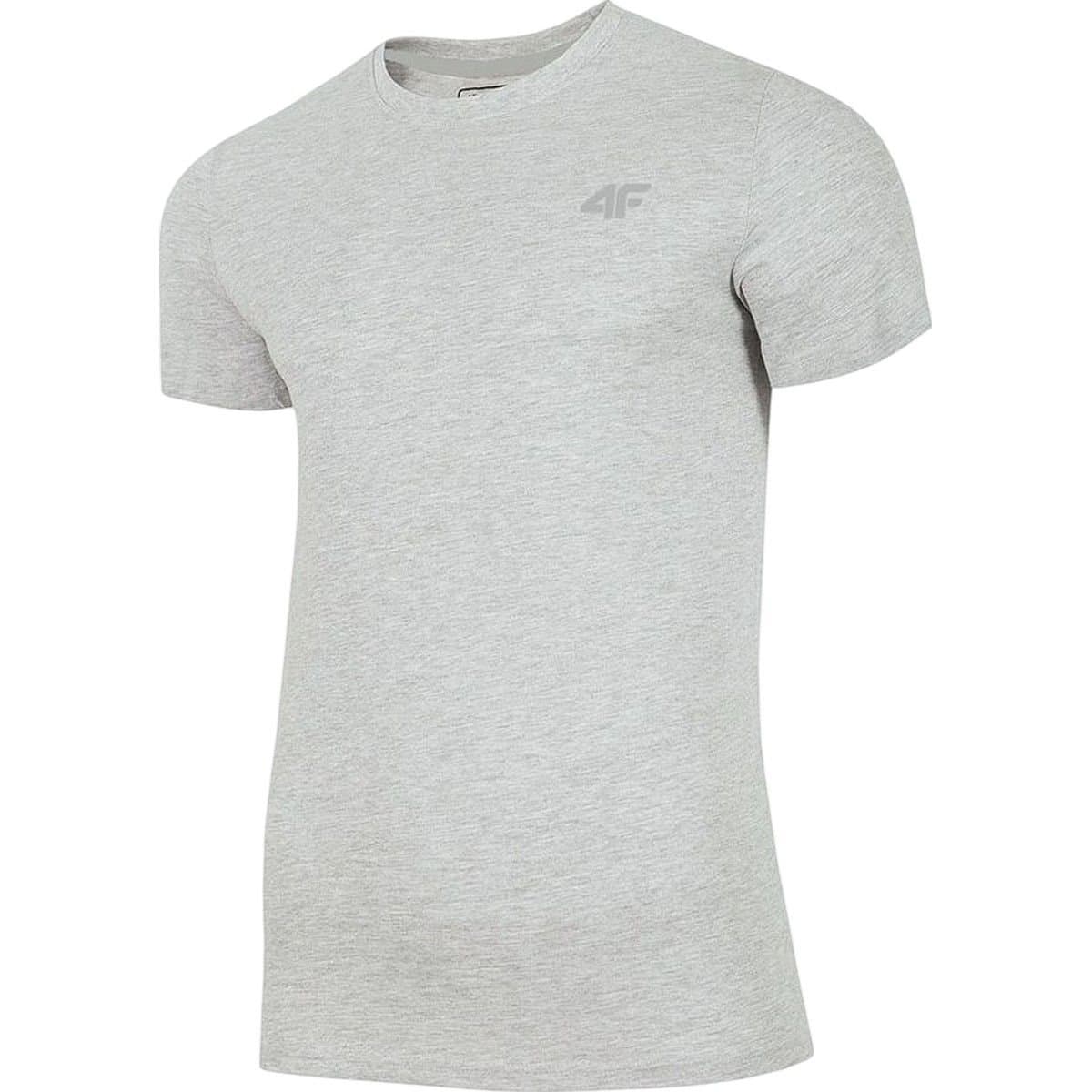 4F 4F Men's NOSH4-TSM003 T-Shirt in Light Grey