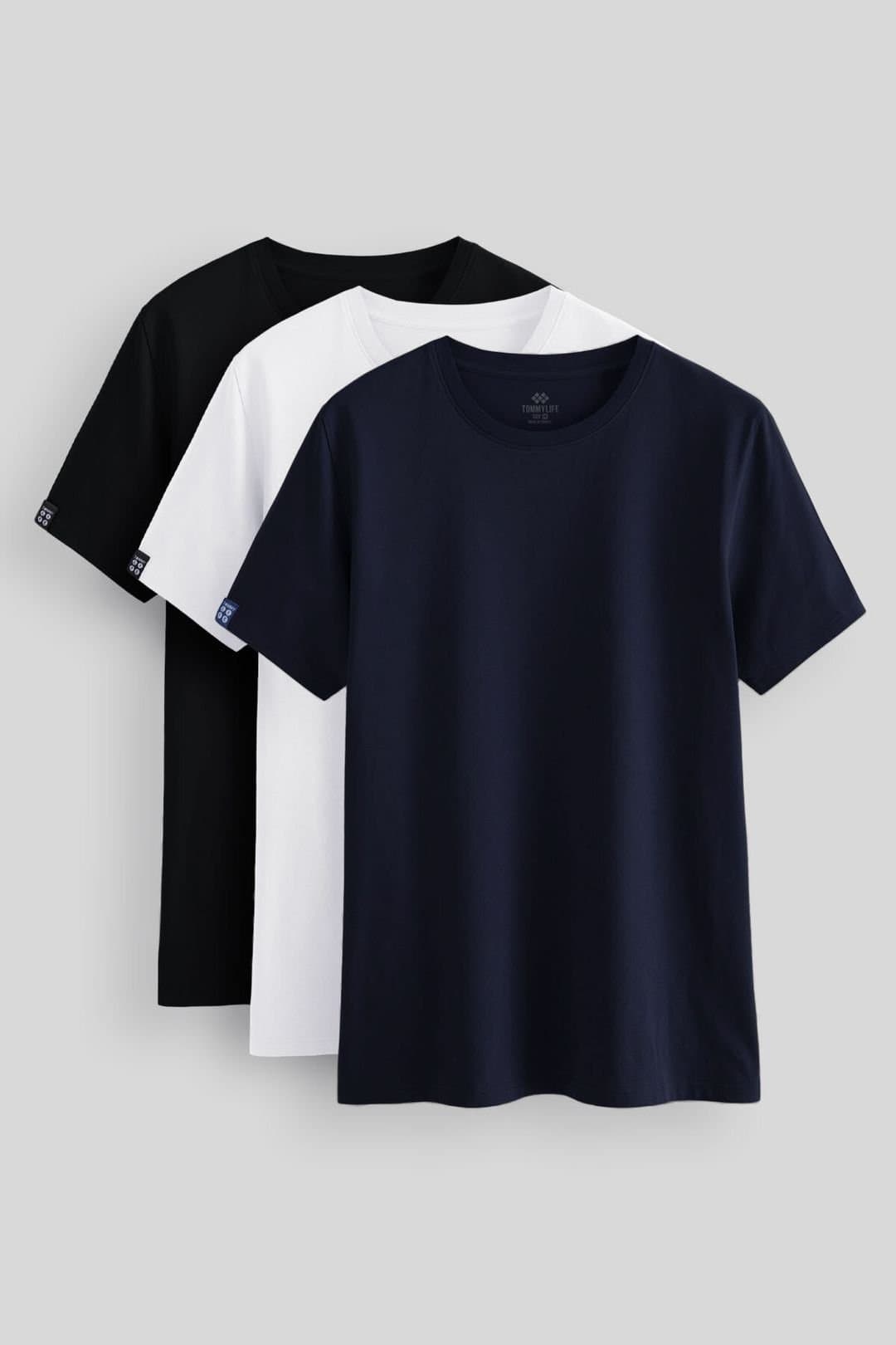 Tommy Life Tommy Life Men's Comfort Fit Crew Neck T-Shirt in White