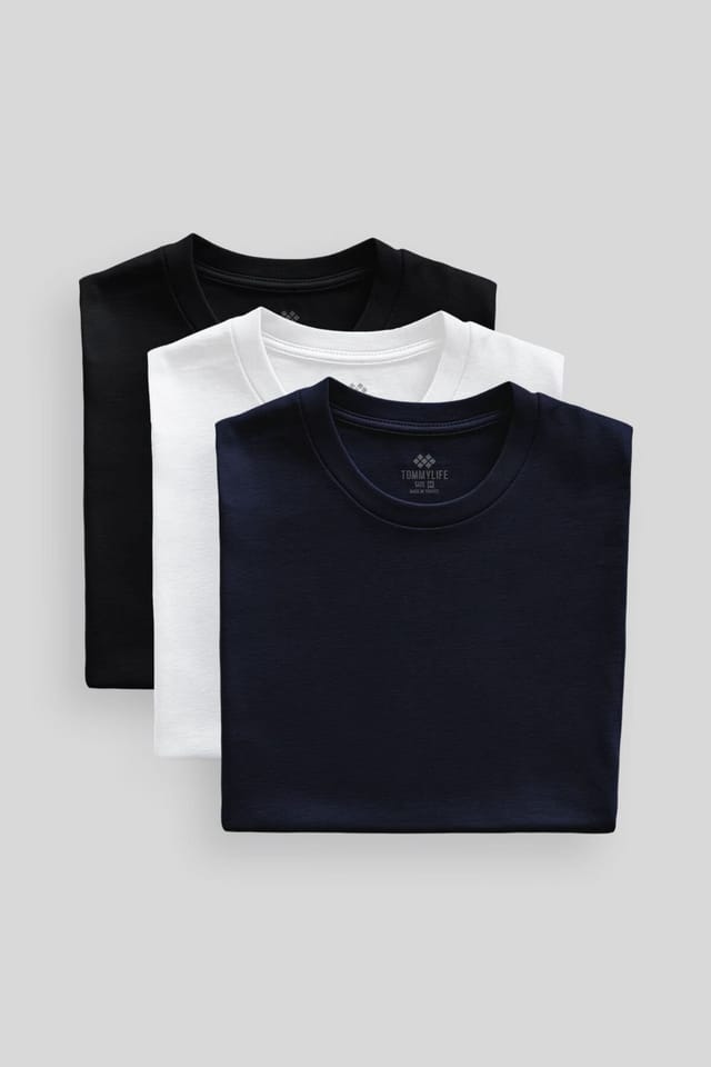 Tommy Life Tommy Life Men's Comfort Fit Crew Neck T-Shirt in White - 3
