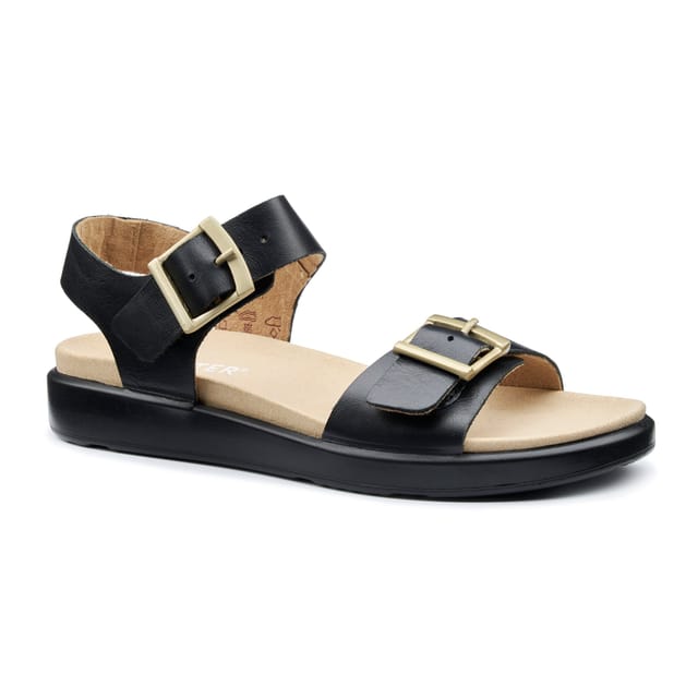 Hotter Hotter Women's Wide Fit 'Corfu' Sandals in Black - 2