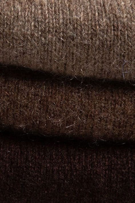 Turtle Doves Turtle Doves Men's Cashmere Fingerless Gloves in Brown - 3