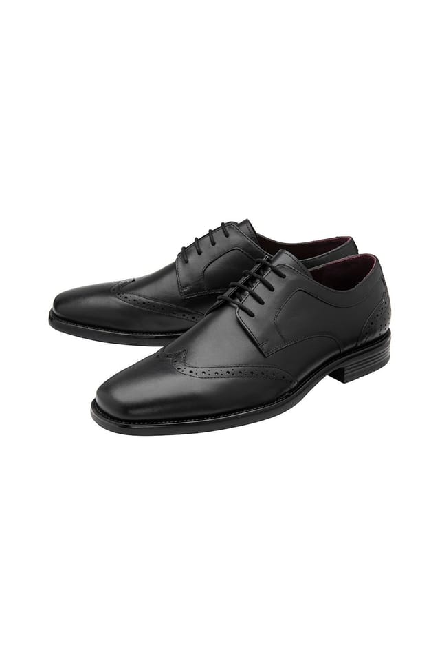Lotus Lotus Men's Black 'Dartford' Leather Brogues - 2