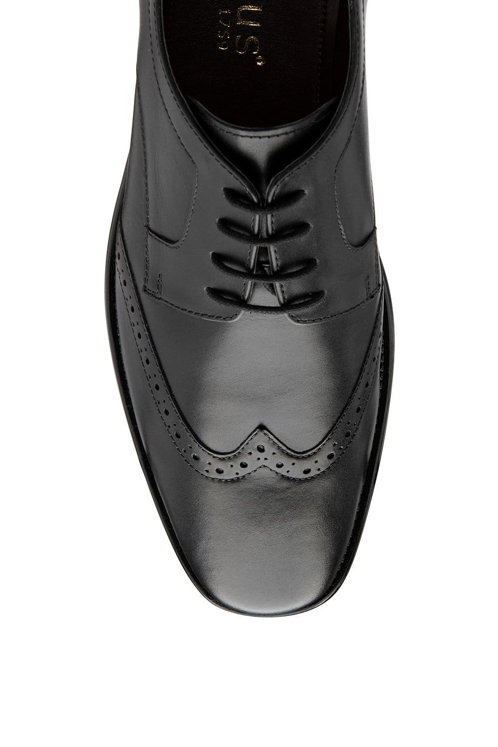 Lotus Lotus Men's Black 'Dartford' Leather Brogues - 4