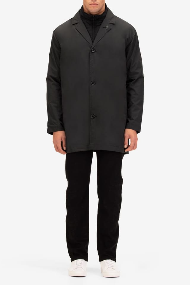 Luke 1977 Luke 1977 Men's Hat Trick Coat Inner Gilet in Black - 3