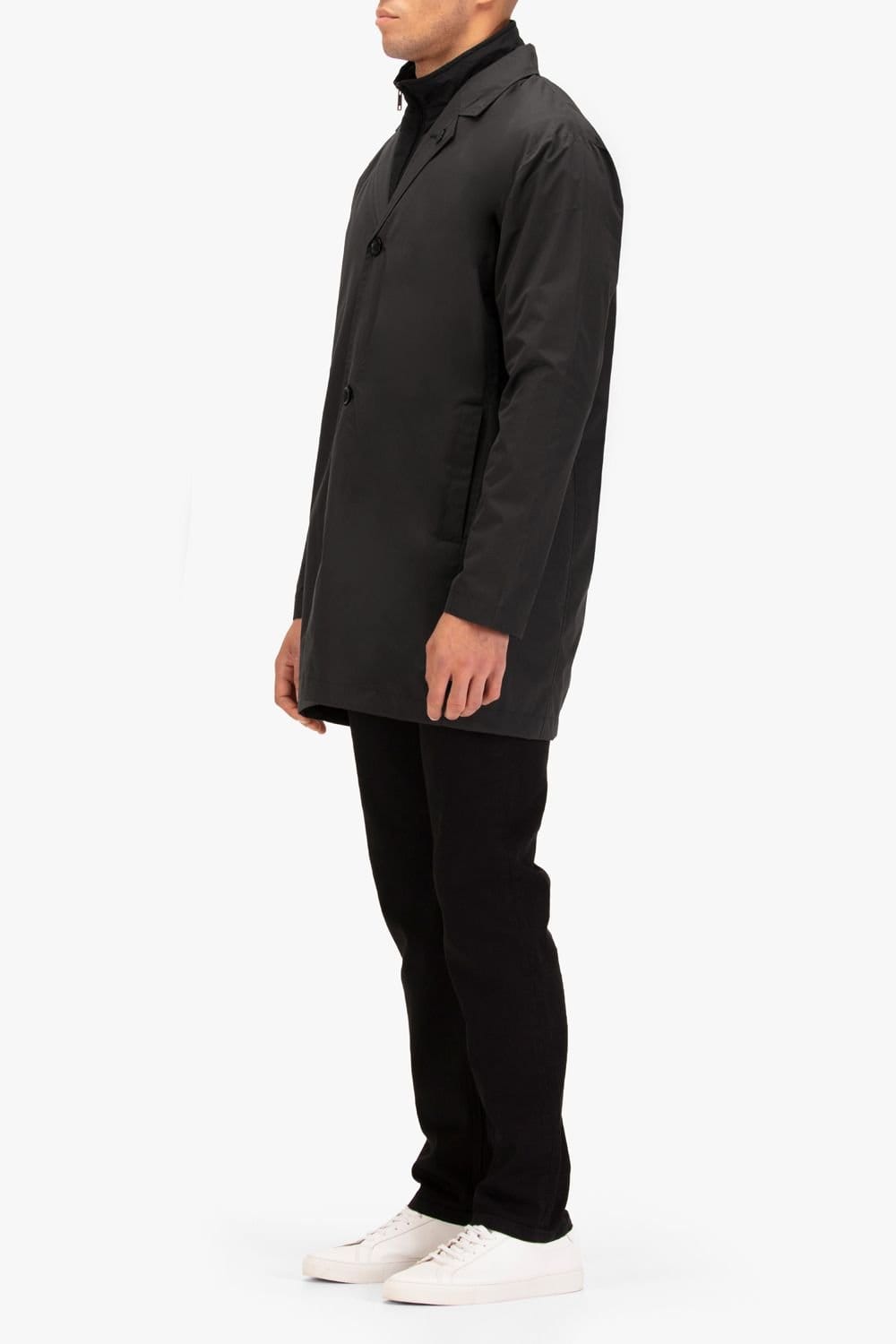 Luke 1977 Luke 1977 Men's Hat Trick Coat Inner Gilet in Black - 4