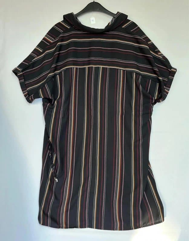 New Look New Look Black Striped Tunic Dress – UK 18