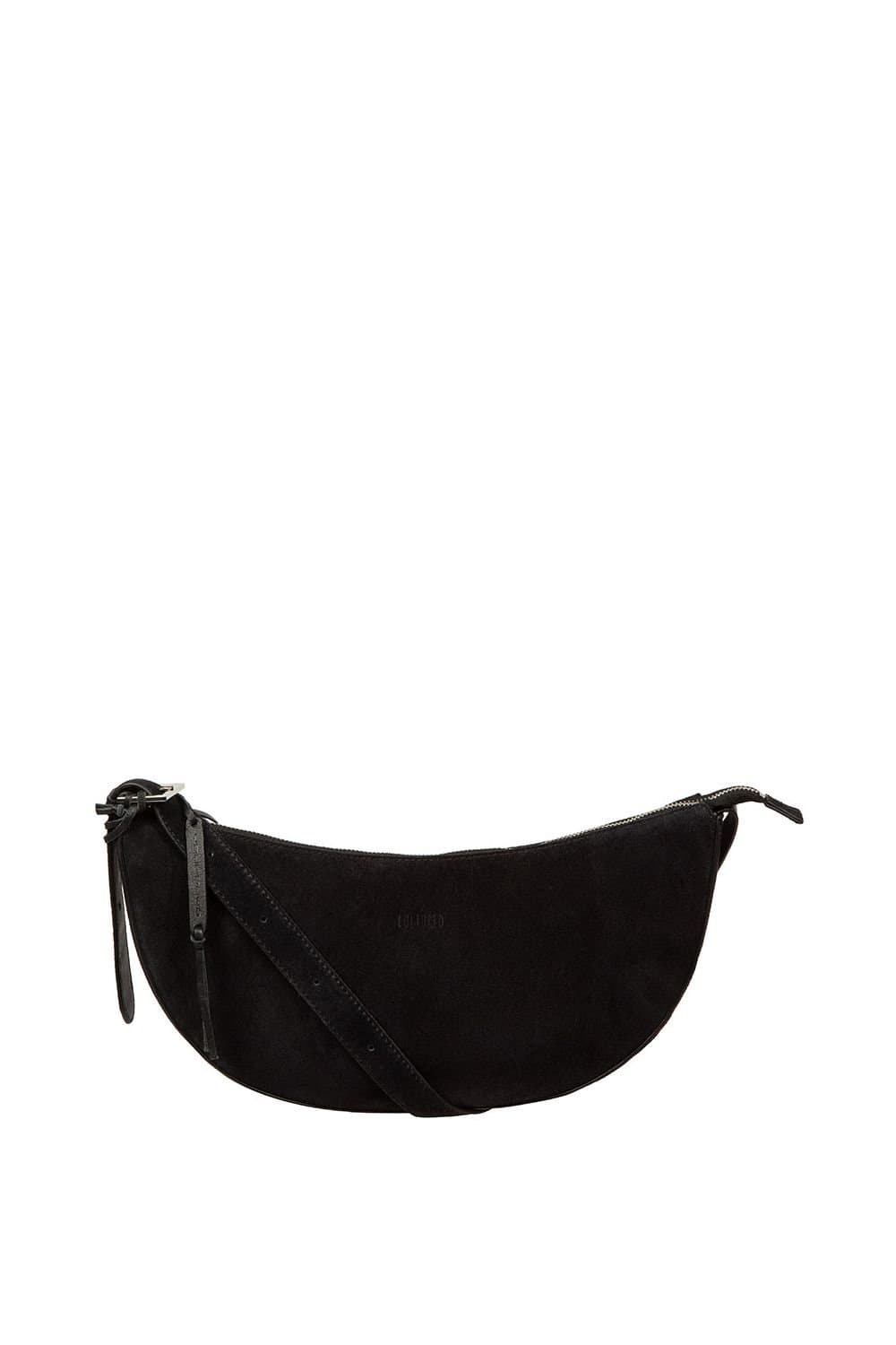 Cultured London Cultured London Women's 'Carine' Suede Cross Body Bag in Black