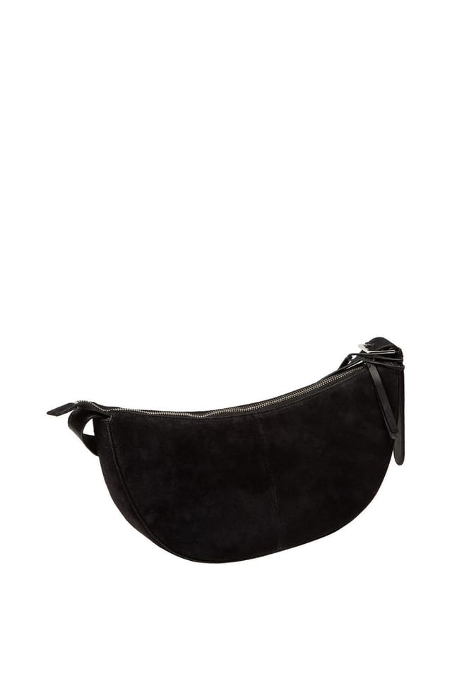 Cultured London Cultured London Women's 'Carine' Suede Cross Body Bag in Black - 3