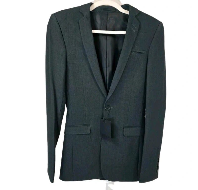 ASOS ASOS Grey Slim Fit Blazer Jacket UK 32 Mens Smart Formal Office Wedding