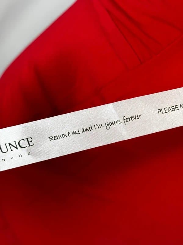 Flounce London UK 16 Flounce London Stretch Jersey Halter Ruched Bodycon Open Back Red Dress Cherry Girl