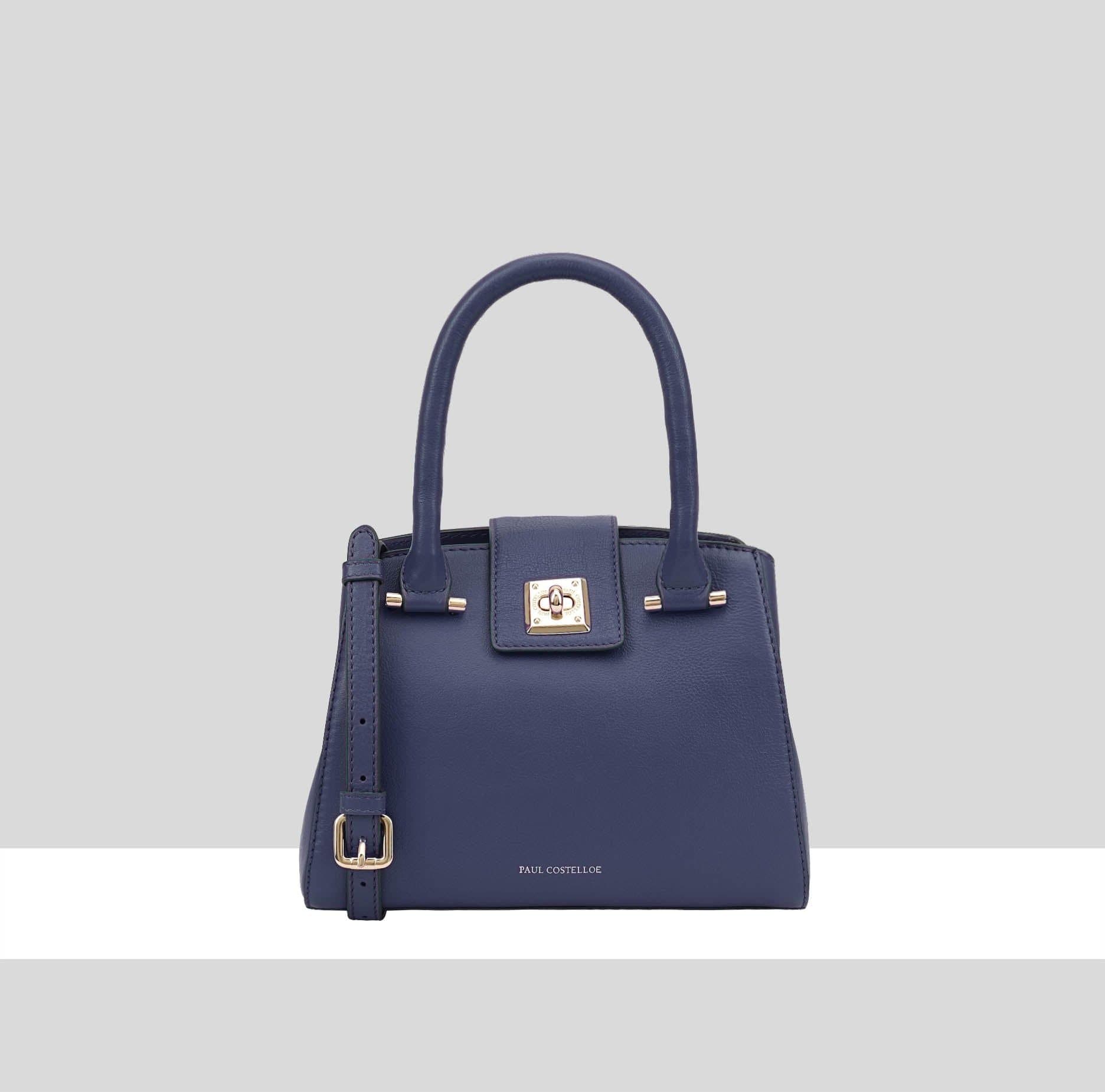 Paul Costelloe Paul Costelloe Navy Leather Handbag