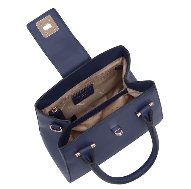 Paul Costelloe Paul Costelloe Women's Alice Leather Multi Way Bag in Navy - 3