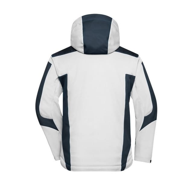 James and Nicholson James and Nicholson Men's Craftsmen Strong Soft Shell Jacket in Off-White - 2