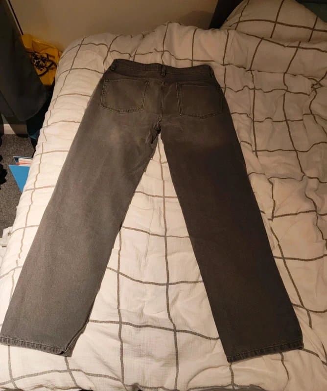 ASOS ASOS Loose Fit Grey Wash Straight Leg Jeans