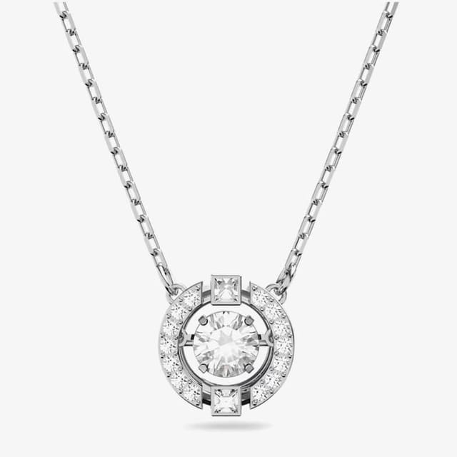 Swarovski Swarovski Women's Sparkling Silver Dancing Crystal Necklace 5286137 - 2