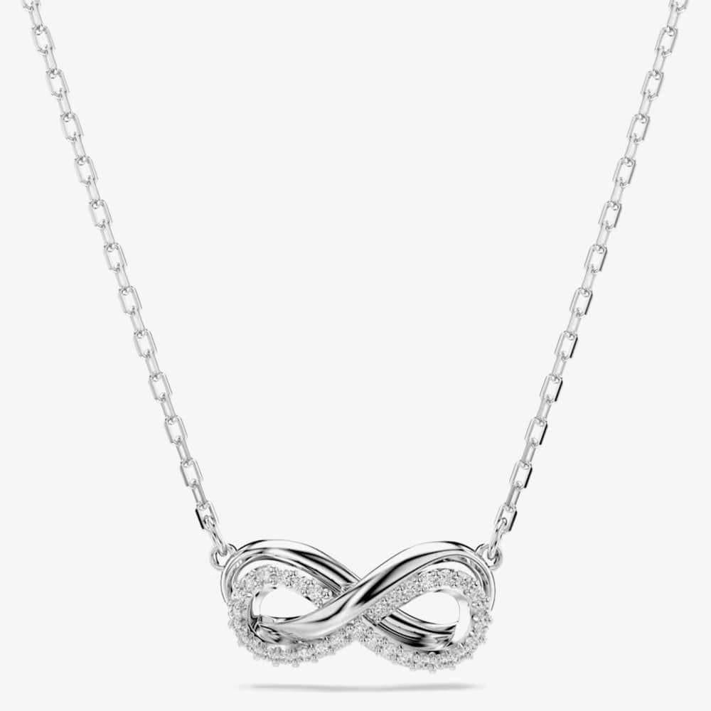 Swarovski Swarovski Women's Hyperbola Rhodium Plated White Infinity Necklace 5687265
