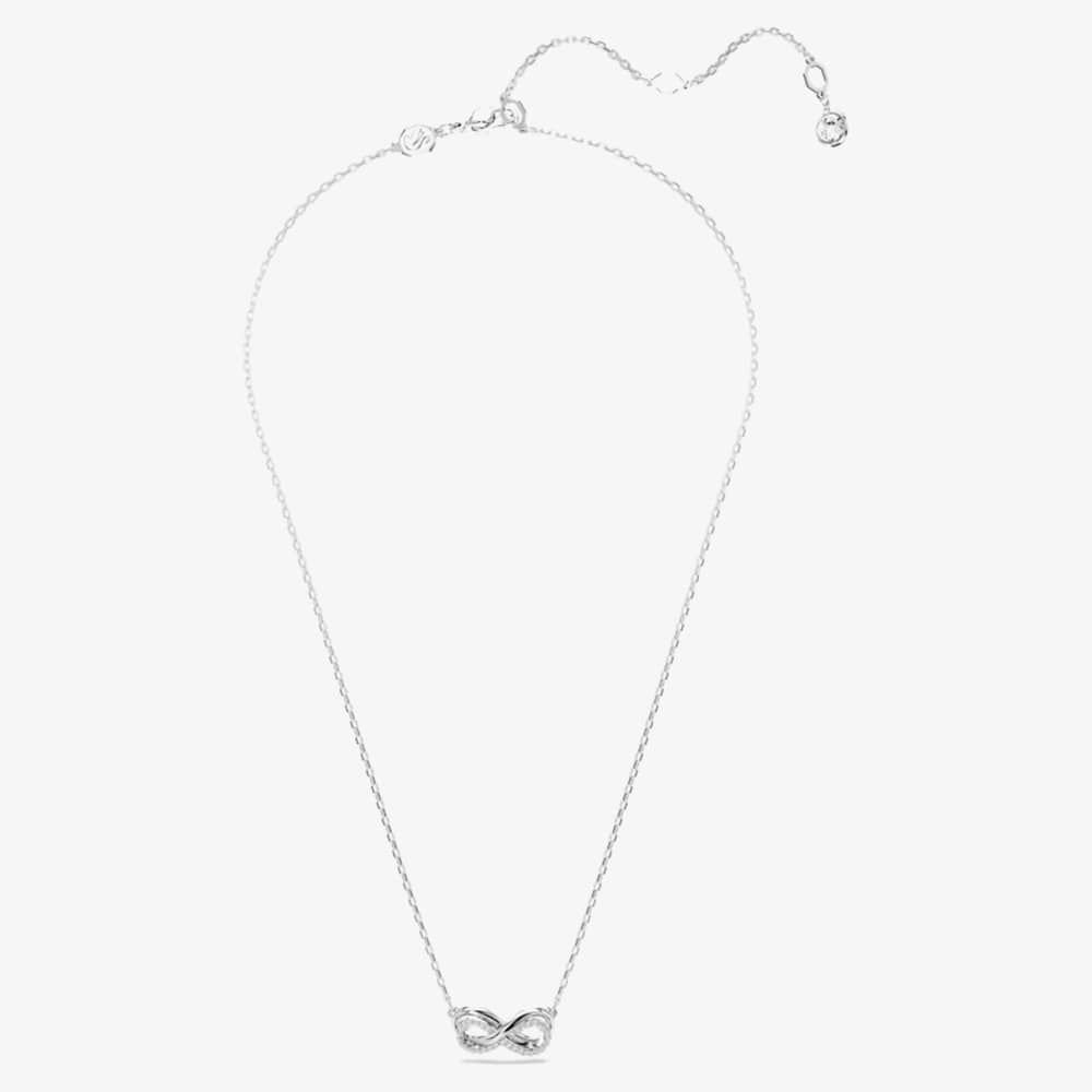 Swarovski Swarovski Women's Hyperbola Rhodium Plated White Infinity Necklace 5687265 - 2