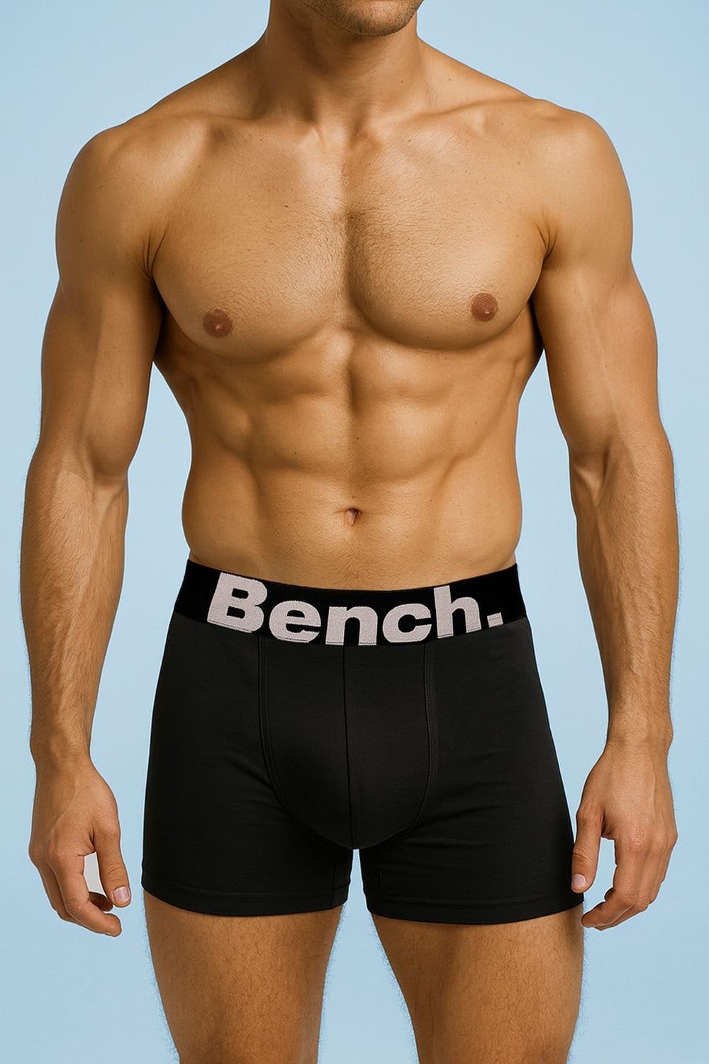 Bench Bench Men's 3 Pack Cotton Boxers Underwear - Macron Collection in Black - 4